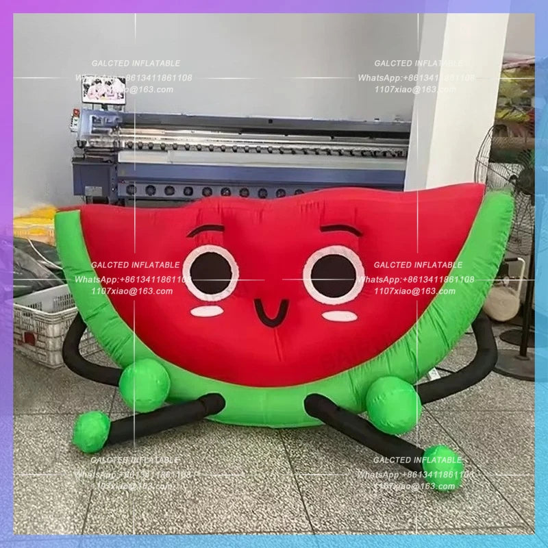 chrildren amusement decoration health Red color inflatable watermelon fruit watermelon beverage advertising