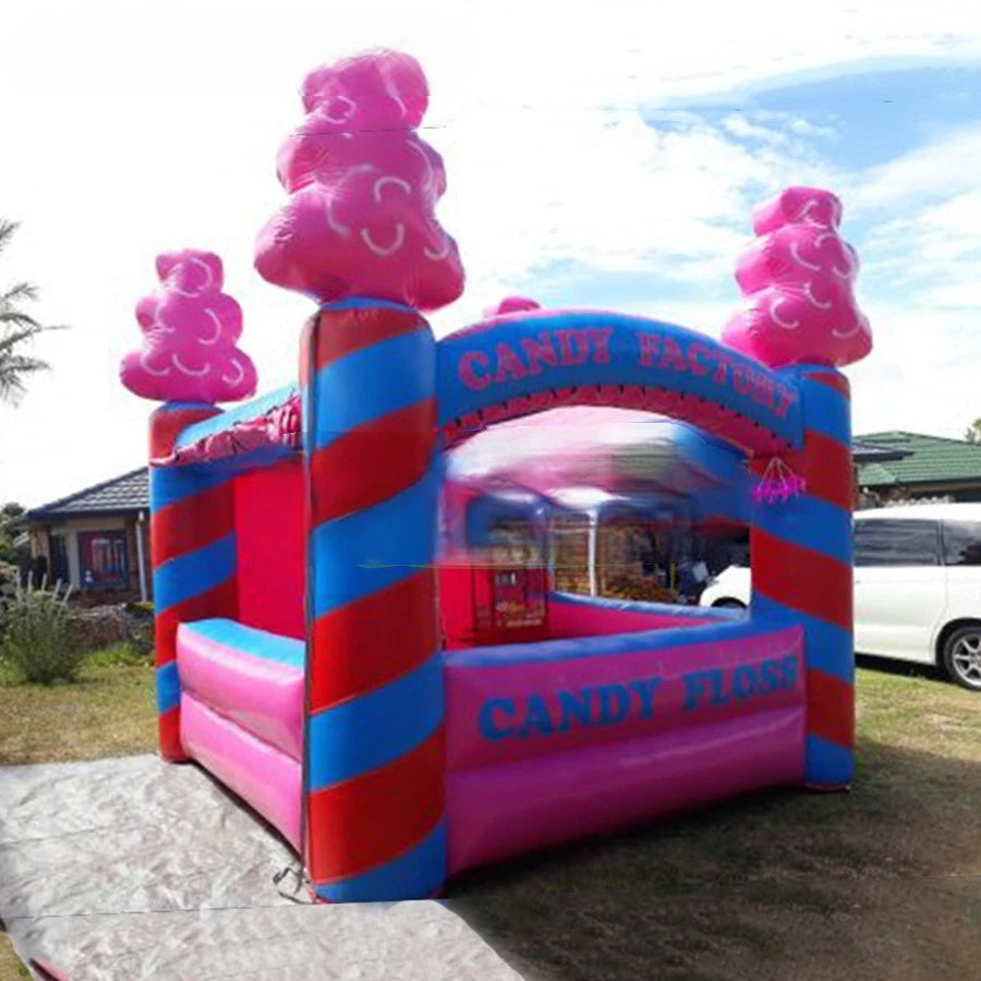 Carnival party Top quality inflatable candy floss stall station inflatable concession stand booth for