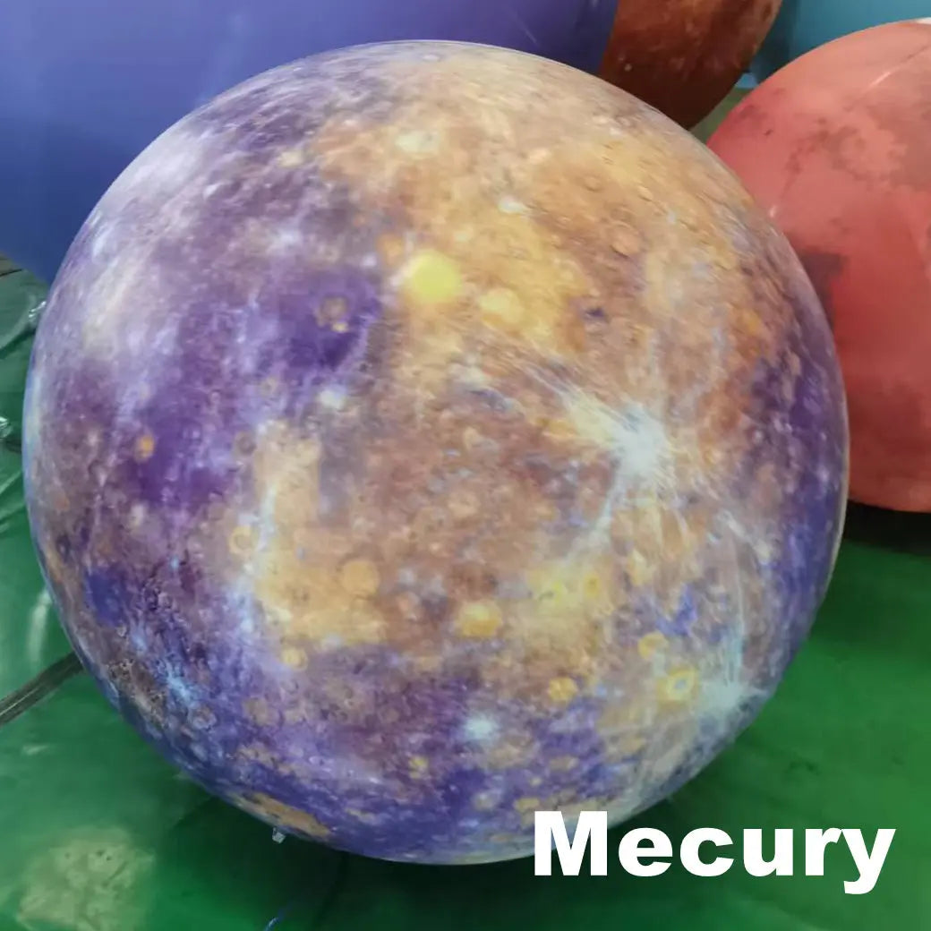 Giant LED Inflatable Solar System Planet Balloons Moon Earth Sun Jupiter Saturn Venus Mars for Party Event Stage Decoration