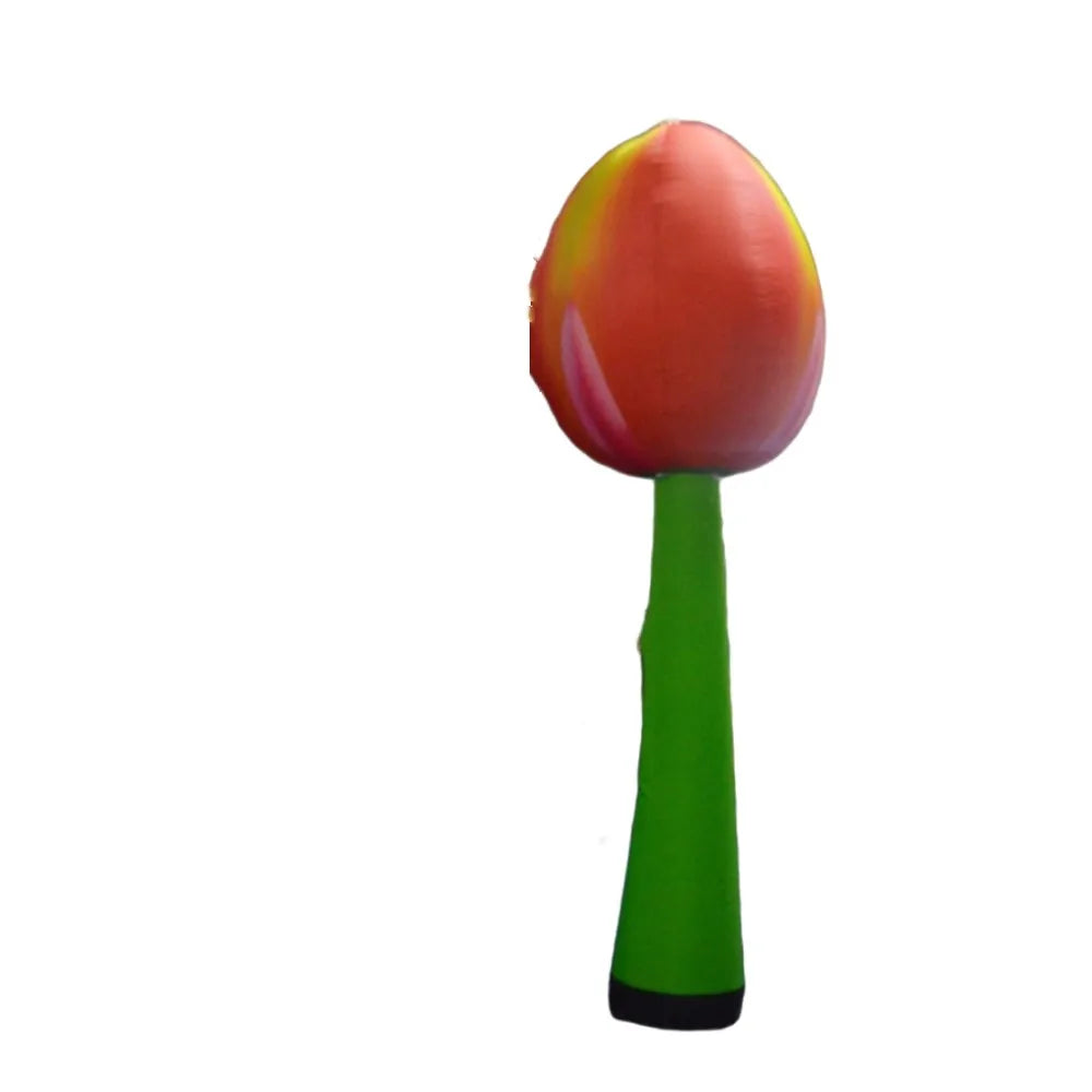 3mH Inflatable Flower Ground Decoration Giant Inflatable Flower Model with Air Blower for Show Events Bar Advertising