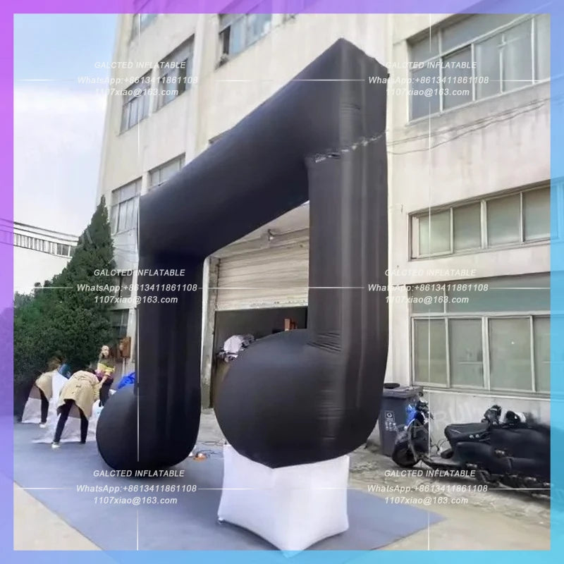 Inflatable Note Quaver Model Music Festival Decoration Giant Inflatable Eighth Note Balloon