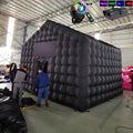 For Outdoor Use Large Black Inflatable Nightclub Tent Wedding Cube Square Gazebo Event Big Portable Night Club Party Pavilion