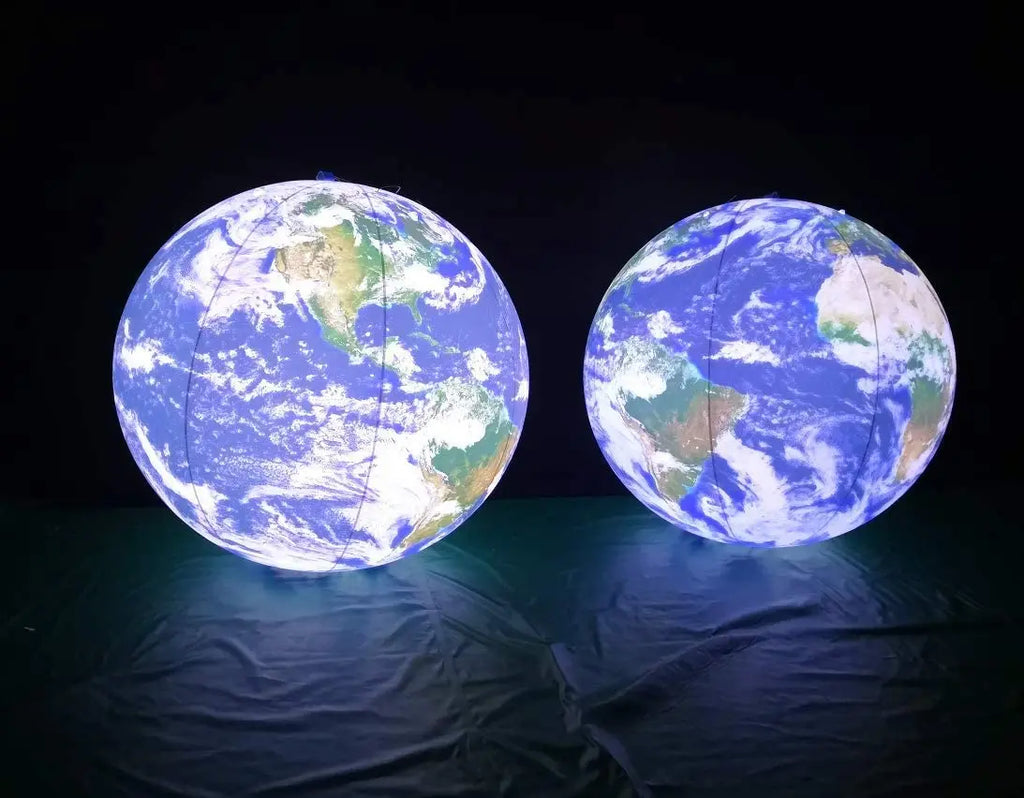 0.25mm PVC Large Inflatable Planets Solar System Inflatable Globe Earth Planet Balloons for Educational Institution/Store