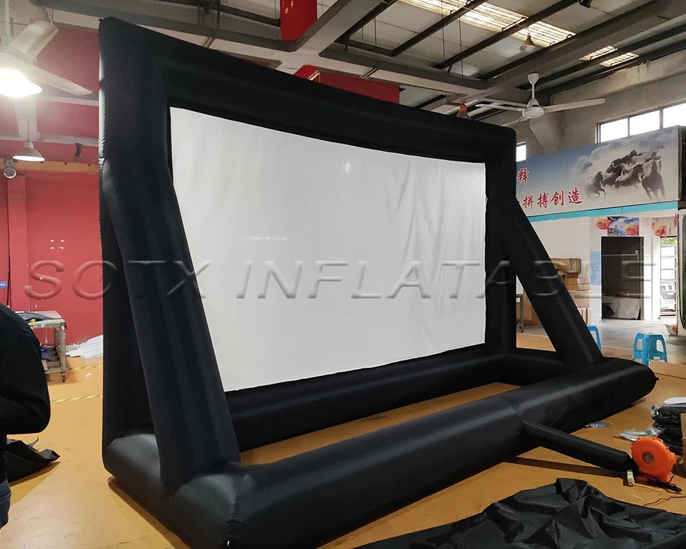 Cinema for events Giant Inflatable Projector Movie Screen16:9 Outdoor Home Backyard inflatable Theatre Film Projection Screen