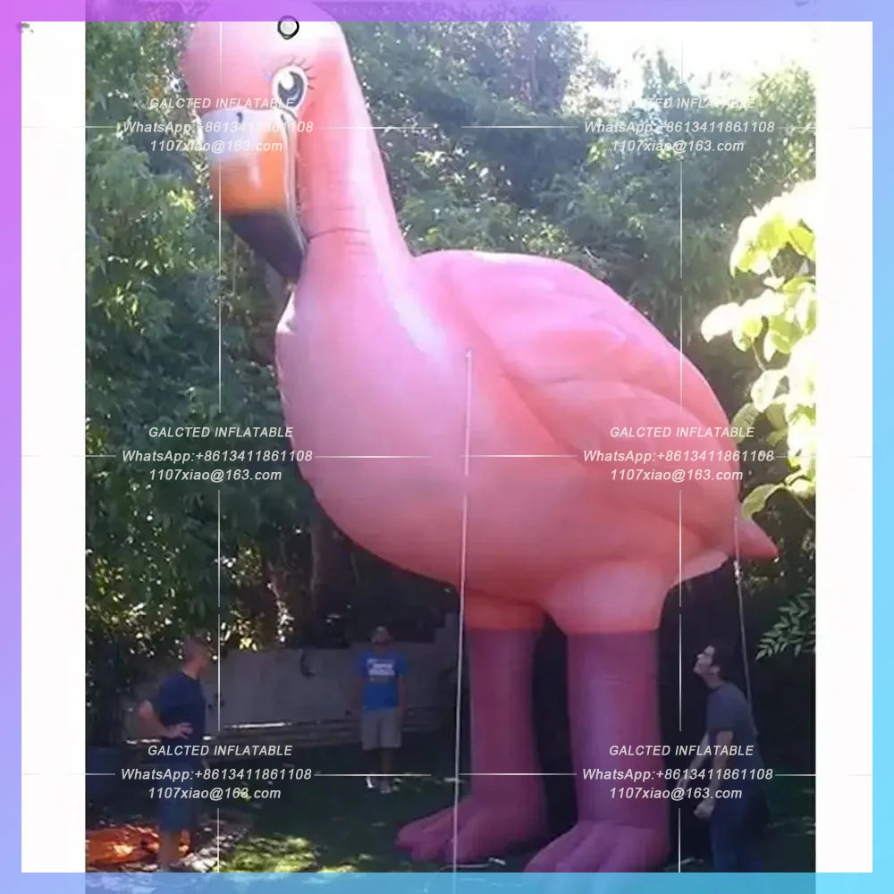 Inflatable Flamingo Pink Lady Party Decoration Giant  Inflatable Bird Animal Balloons For Advertising
