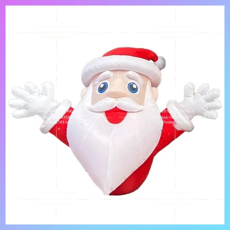 new year shop 2m inflatable santa claus christmas man for  decoration
