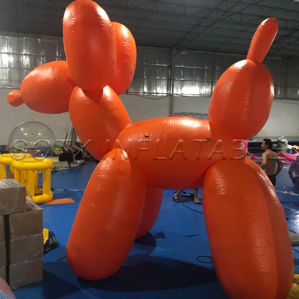 free print logo Wonderful Giant PVC Inflatable Purple Balloon Dog Model 2021 New design Lovely Inflatable dog with blower