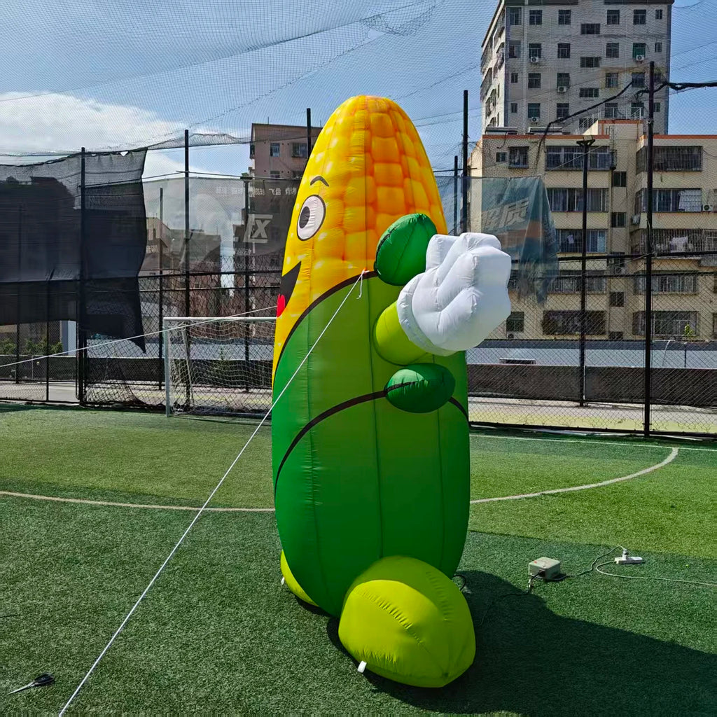 inflatable corn cartoon corn man 3m giant  hug doll green vegetable farm crops corns