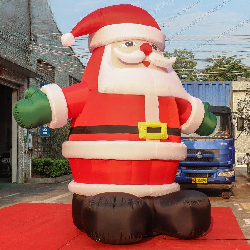 Christmas Old Giant Inflatable Man 4 Meters Tall Inflatable Santa Claus Inflatable Toys for Christmas Decoration