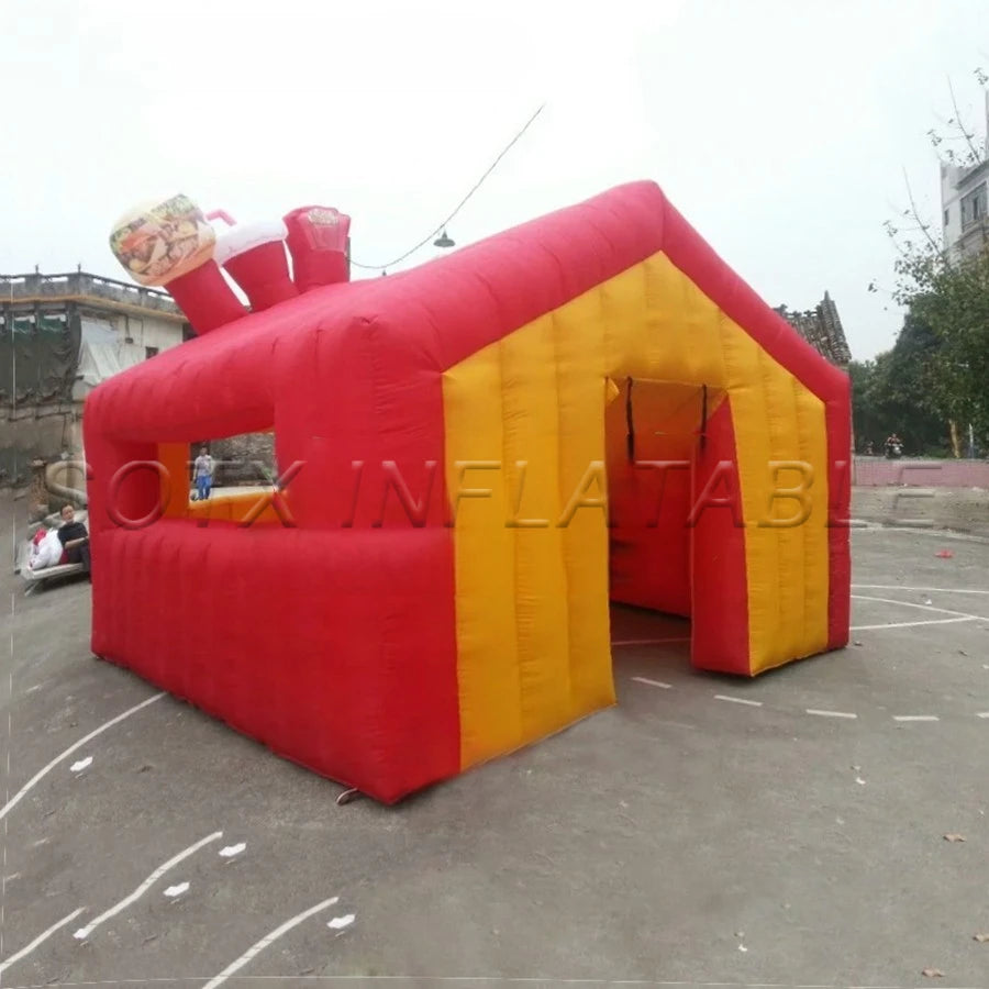 Games Made In China Free Shipping Inflatable Candy Booth,Treat Shop,Ice Cream Stall Inflatable Concession Booth For Outdoor