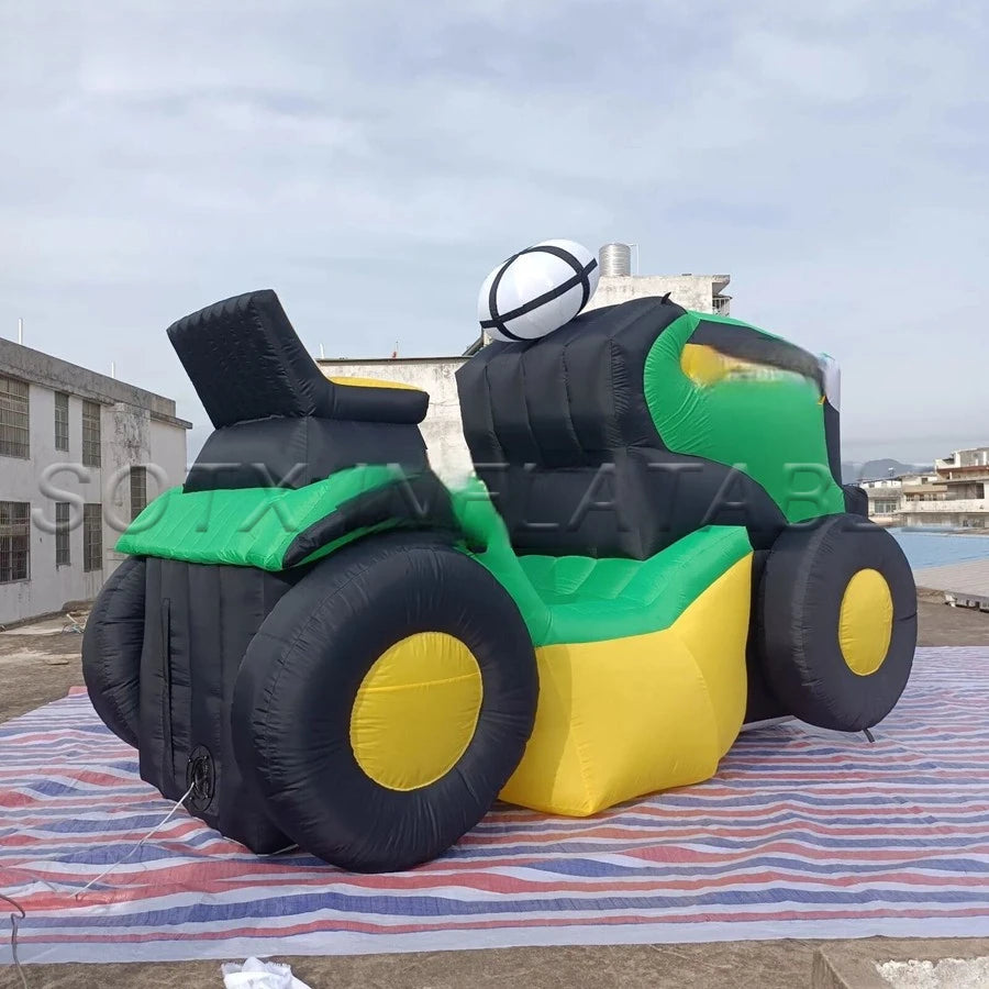 Model For Advertising Professional Factory Novelty Custom Inflatable Tractor Replica Air Vehicle