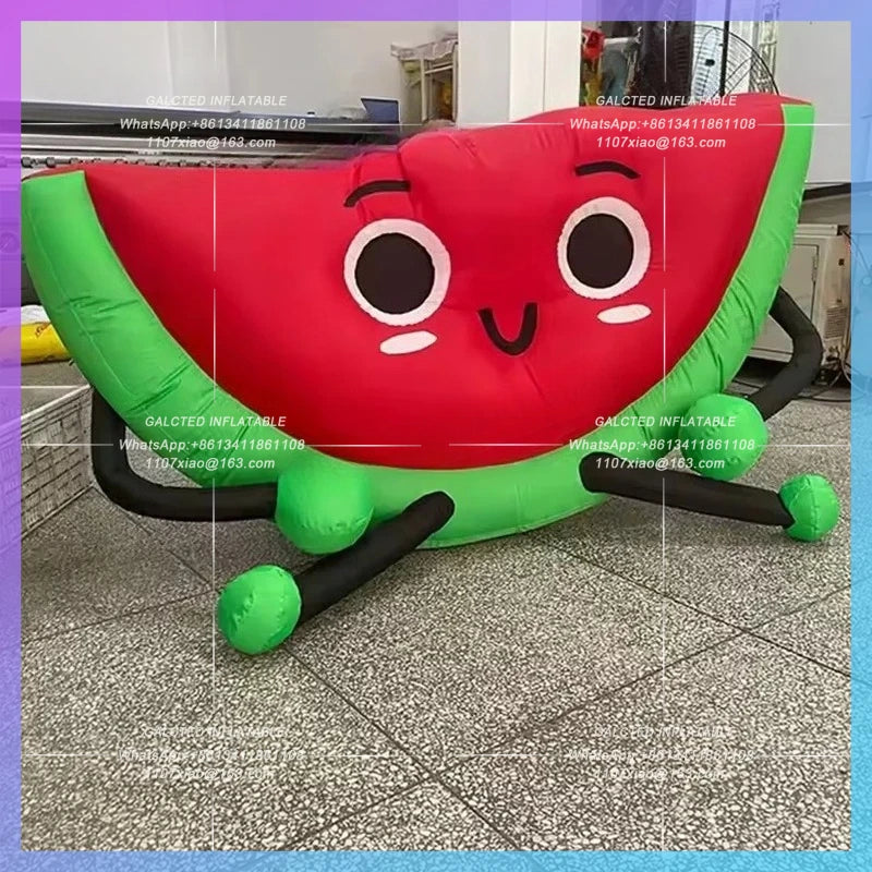 chrildren amusement decoration health Red color inflatable watermelon fruit watermelon beverage advertising