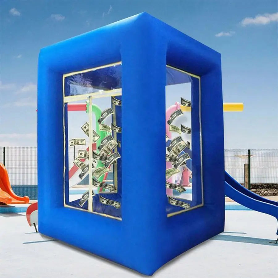 2pcs Inflatable Cash Money Grab Machines For Advertising without air blower