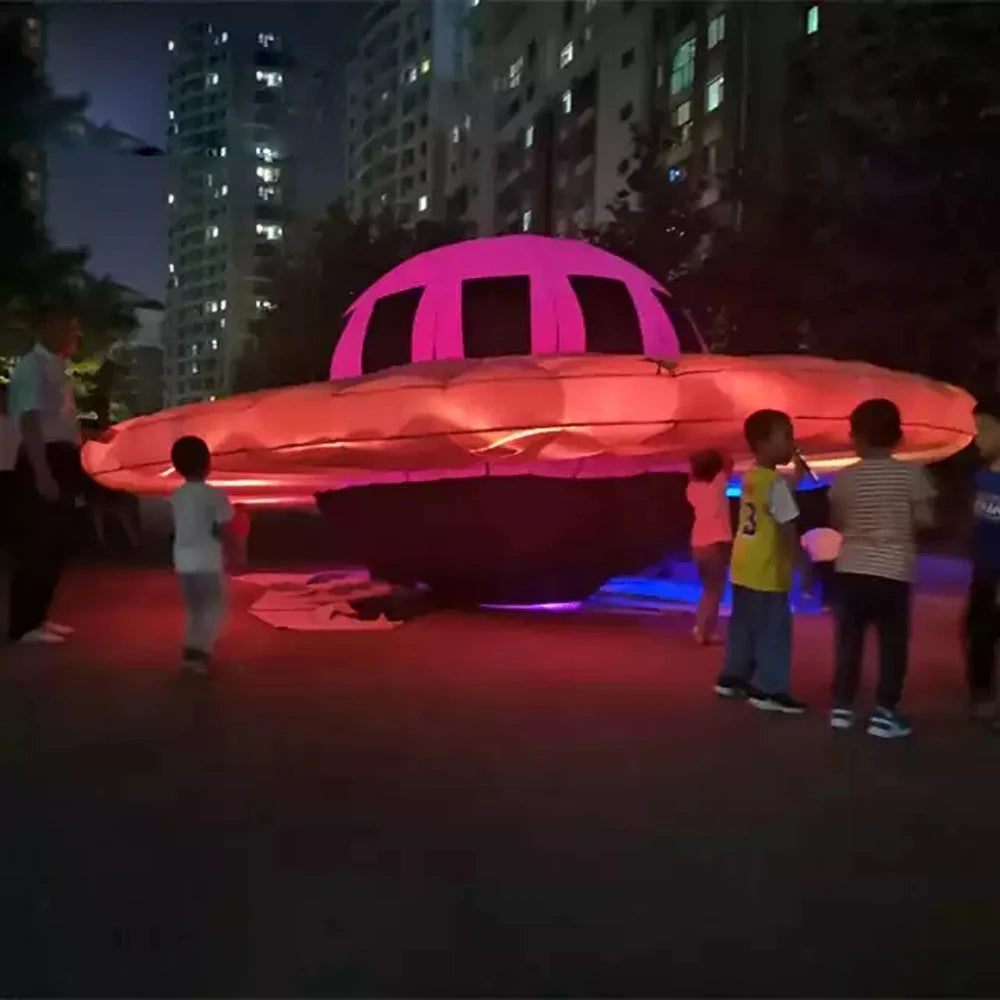 Decorative Props Giant Alien Inflatable UFO Flying Saucer Balloon Inflatable UFO Spaceship Spaceshuttle Party Ideas Hanging