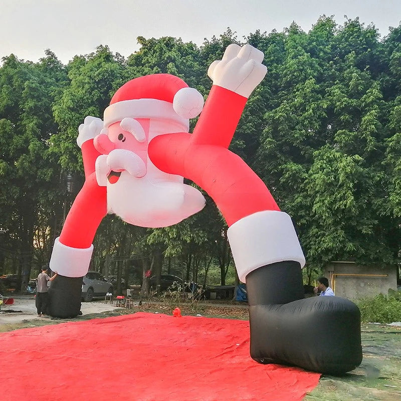 Santa Arch Outdoor Adorable Inflatable Inflatable Christmas Man Decoration Arch Inflatable Christmas Toys For Celebrating