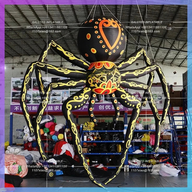 Inflatable Colorful Spider Advertising Inflatable Toys Halloween Spider Balloon Event Decoration  Props-Toys