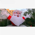 Claus inflatable 5 meters tall Santa ,event inflatable Santa Claus model,father christmas head balloon for roof decoration