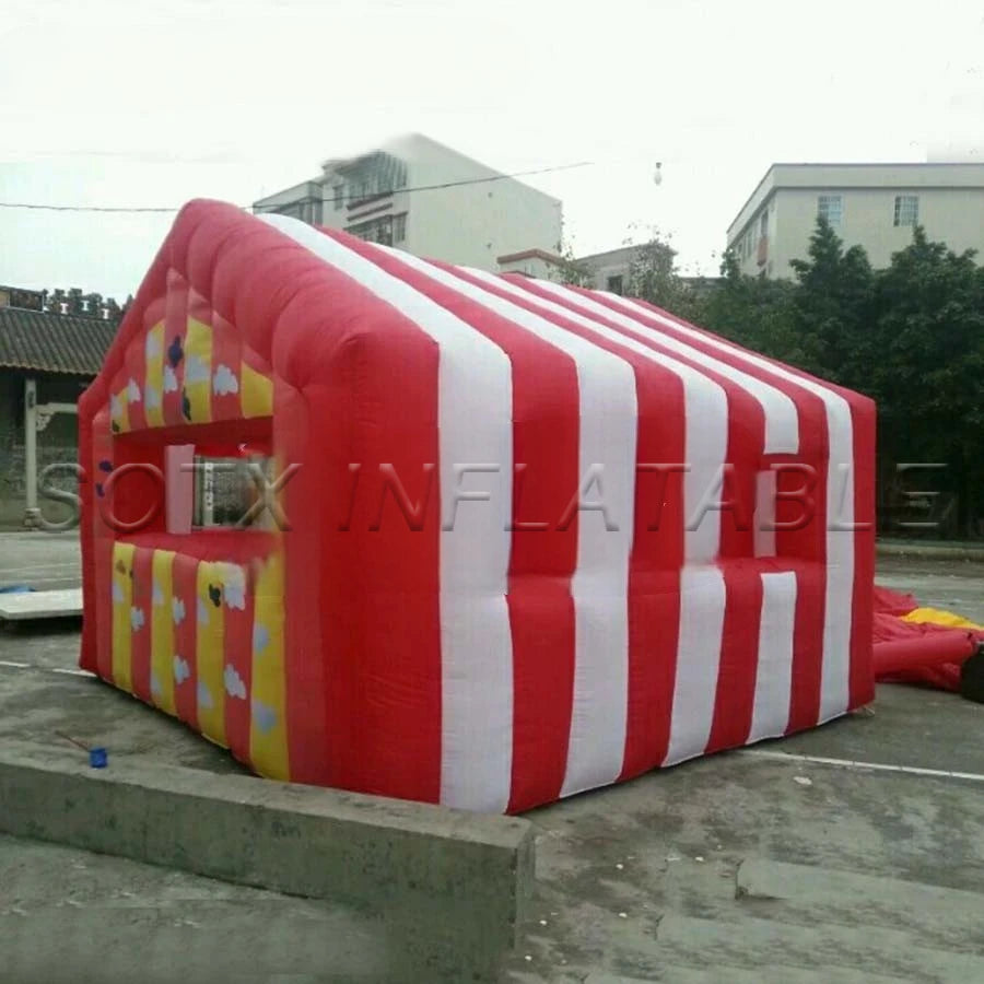 Games Made In China Custom Inflatable Candy Booth,Treat Shop,Stall Promotional House Inflatable Concession Booth For Outdoor