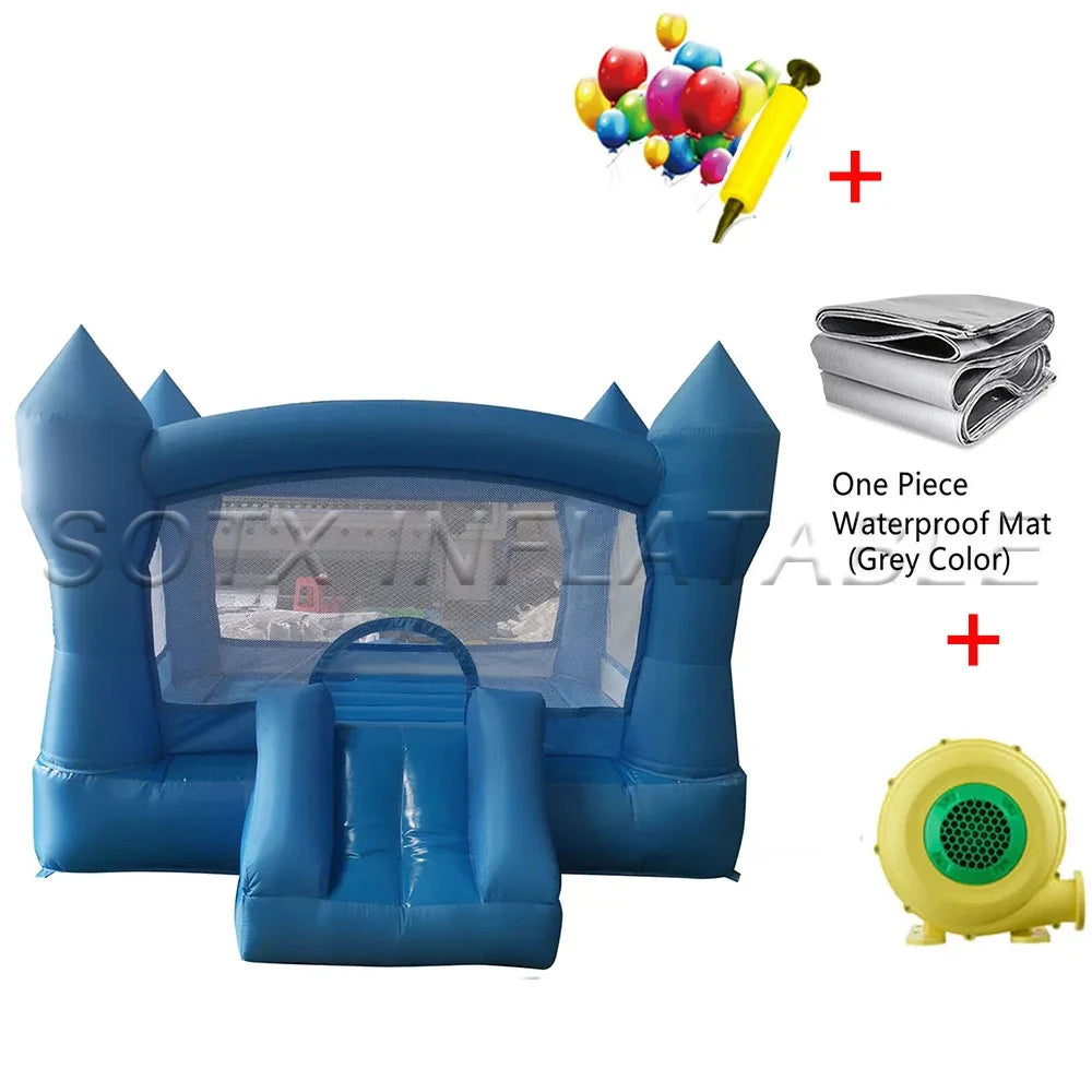 For audits Moonwalk Party Wholesale Kids Air Bounce Jumping pink Inflatable Wedding Castle White Bounce House With Ball Pit