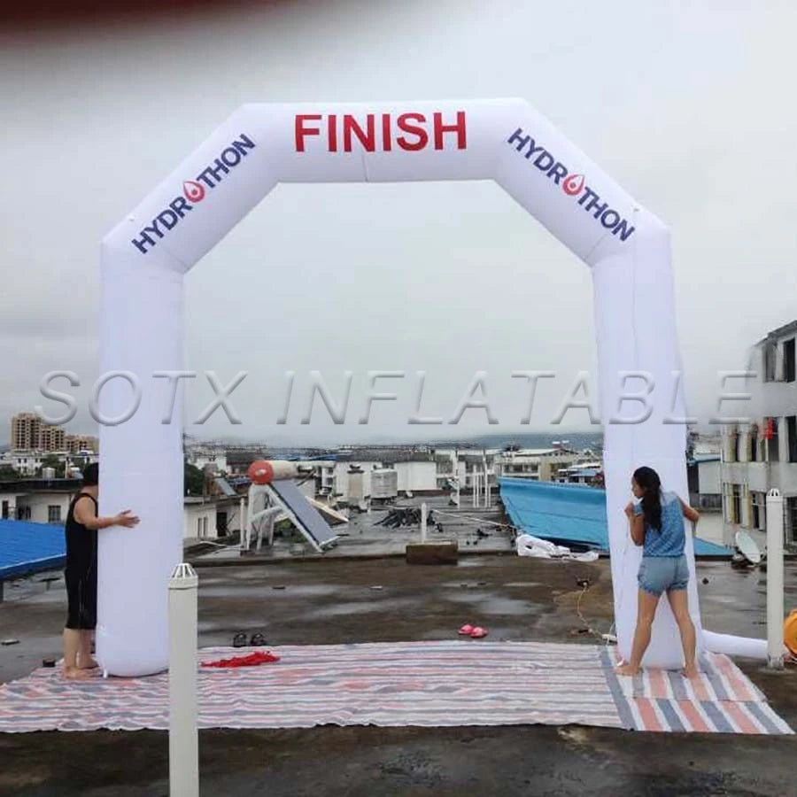 Game and Advertising Customized 4 x5m Tall Inflatable Finish Line Start Line for Sport