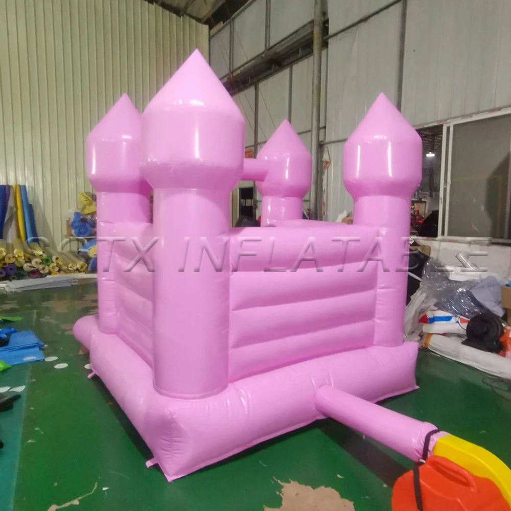with ball pit 8x10ft kids ballpit jumping bounce castle inflatable toddler white bouncy house pink jumper