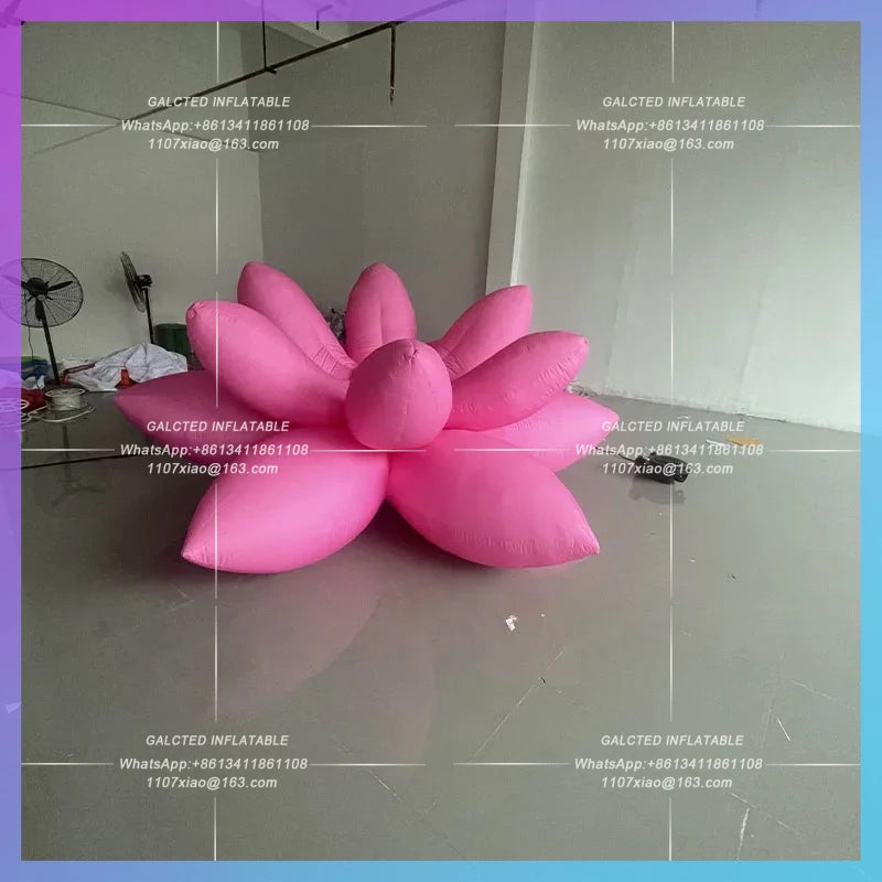 inflatable cartoon aquatic plant Giant inflatable lotus leaf outdoor lighting advertising props in the zoo botanical gardens