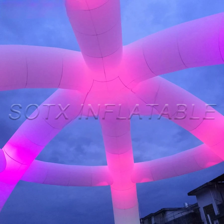 Wedding Decorations 10 m Diameter Dome Inflatable Led Tent For Party,Event and