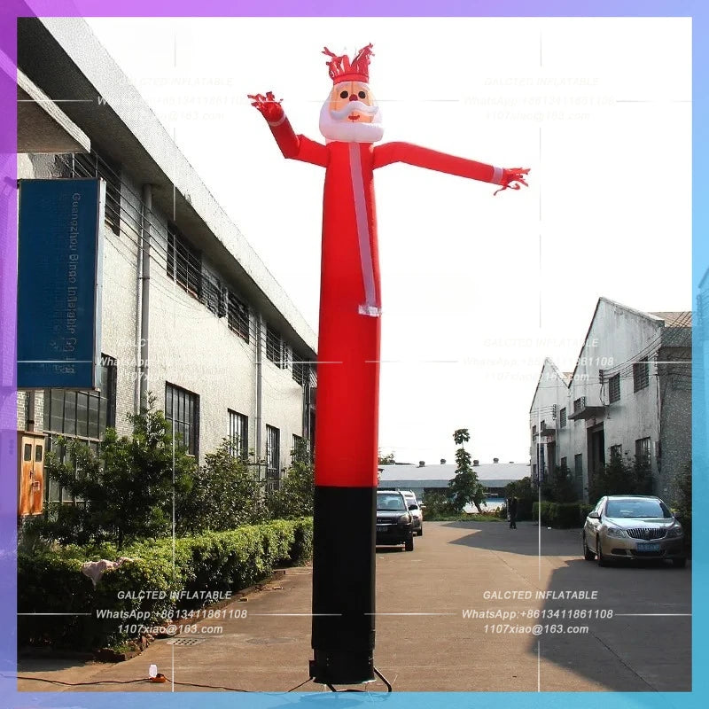inflatable Christmas outdoor decoratons 4.5mH Christmas air dancer inflatable toys Blow up Santa Dancer