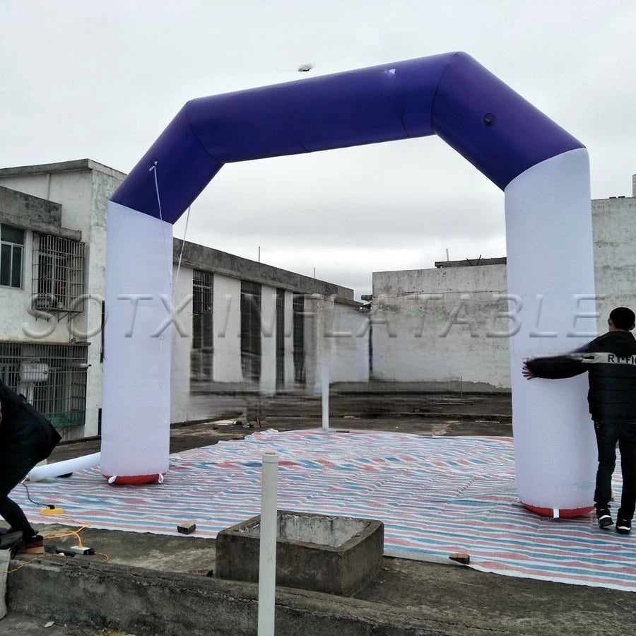 Event Supplier factory Customized start finish line arch balloon Inflatable sports Archway with free air fan by Athletic