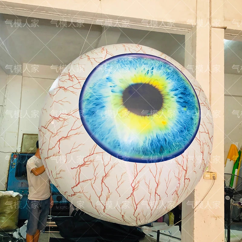 Inflatable Halloween Eyeball Prop - Spooky Decoration with Lights for Bars, Nightclubs, and Themed Events