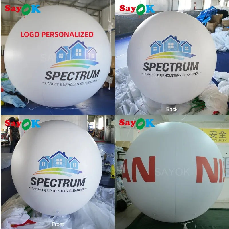 Giant Advertising Helium Balloon PVC Inflatable Balloon with Logo Print for Wedding Party Birthday Promotion Decoration