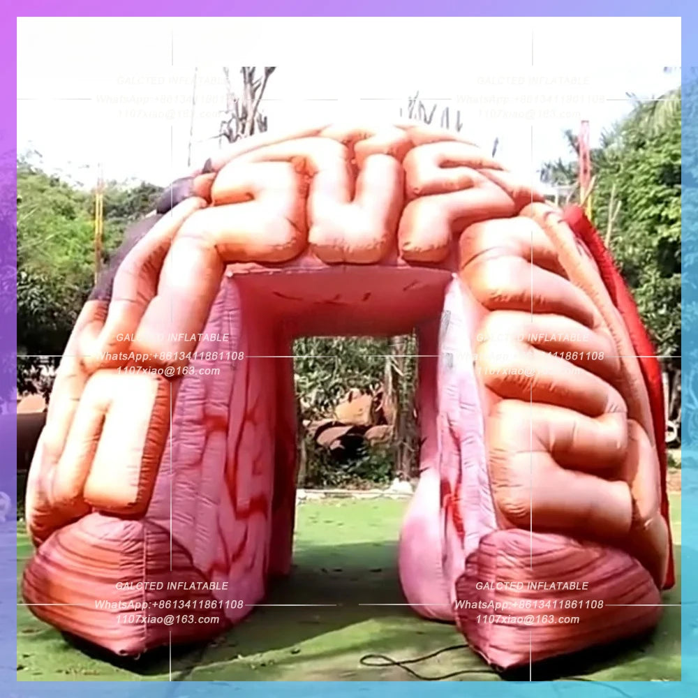 inflatable brain model colorful Lifelike 4m giant  promotional fearful inflatable cerebrum replica tent for medical display