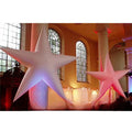Sparks Music Show Giant Beautiful Five-pointed Inflatable Star Pentagram 2m Diameter with Fan For Jordin