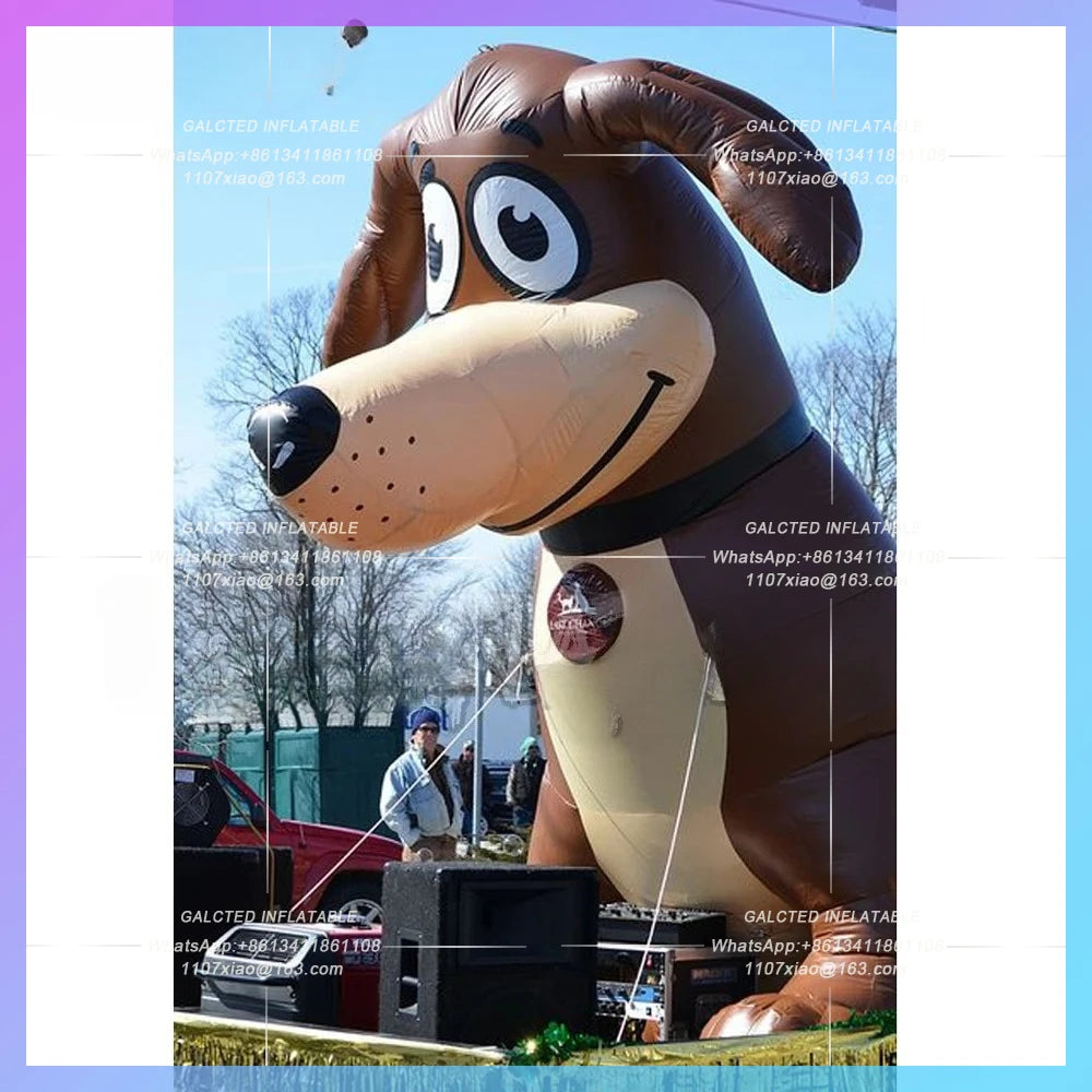 Inflatable Dog Balloon Oxford Airblown Lovely Giant  Inflatable Air Animal With Blower For Party Event Advertising Or Displaying