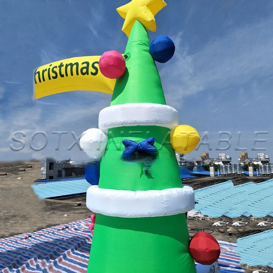 Party Made By 5m Wx5m H Newest Style Portable Inflatable Arch Christmas Tree Archway Airblown For Xmas Carnival
