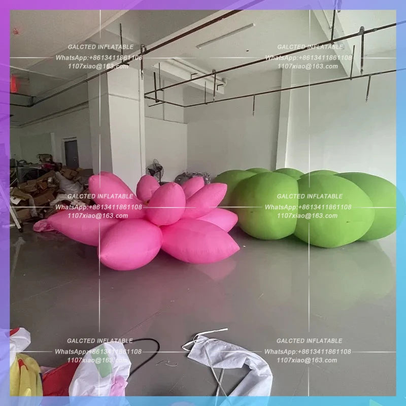 inflatable cartoon aquatic plant Giant inflatable lotus leaf outdoor lighting advertising props in the zoo botanical gardens