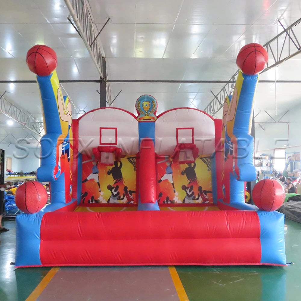 for Kids/Adults Play Free shipping 2 players PVC Inflatable Basketball Hoop Inflatable Basketball Goal shooting Game