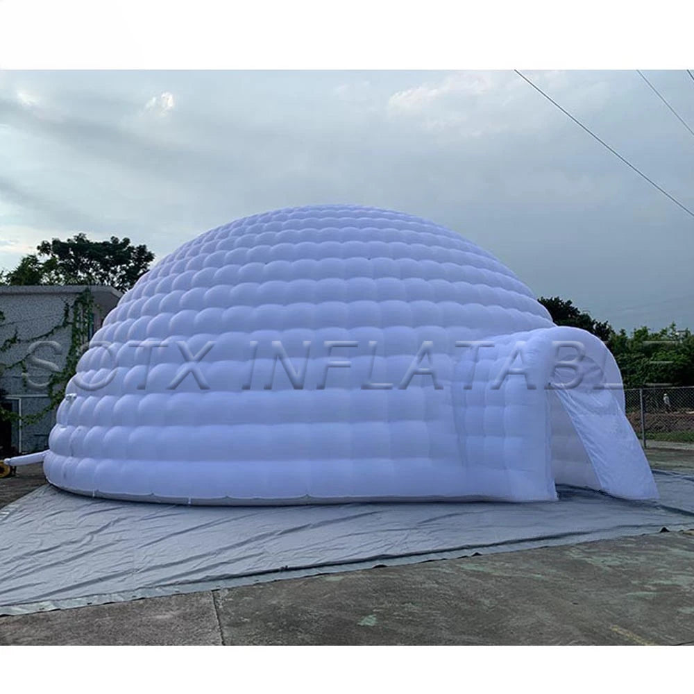 Party Rental Balloon Customized White Oxford Inflatable Dome Tent Wedding Disco Lawn Marquee Air Igloo Bar Luna Building