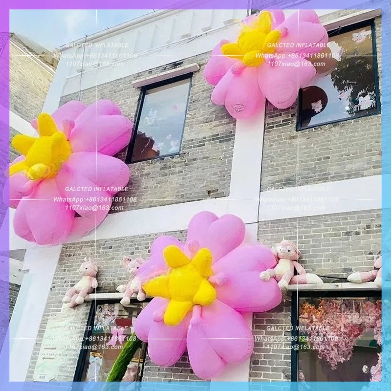 theme activity outdoor building Flower fair inflatable cherry blossom coffee shop art gallery decoration prop