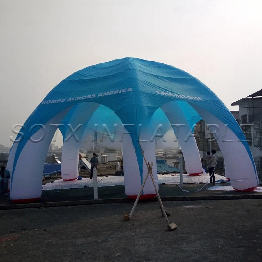 For Outdoor Event 12m Diameter Inflatable Spider Tent For Advertising With 8 Legs Inflatable Floating Tent