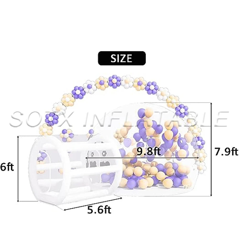 Garden Tent 3mdia Transparent Inflatable Bubble Tent 100% Pvc Tent Bubble House With Blower For Party Wedding Clear Dome Balloon