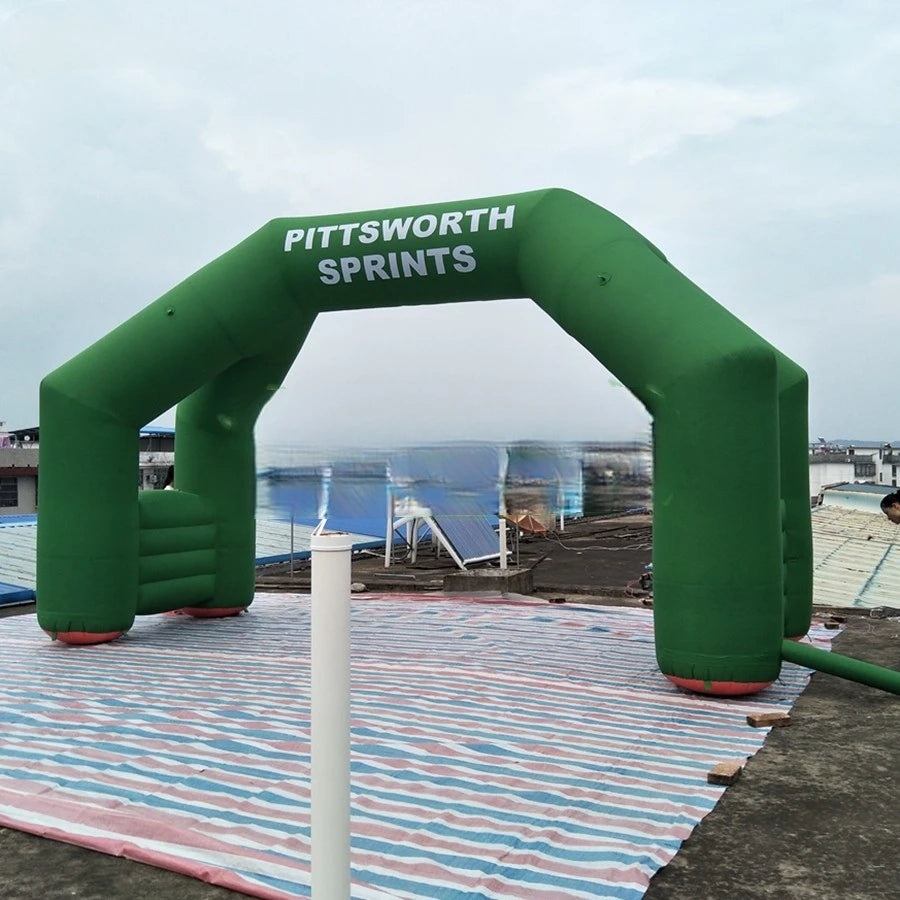 Promotional Events 4 Legs Inflatable Start Finish Racing sports arch Line Archway for outdoor Advertising