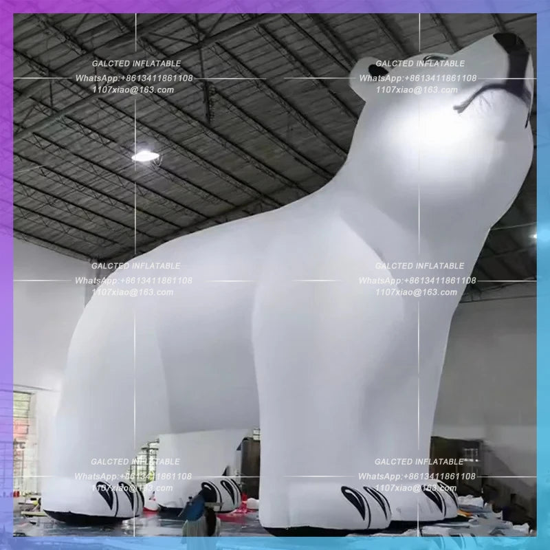bear for zoo exhibition advertising Huge white inflatable bear polar