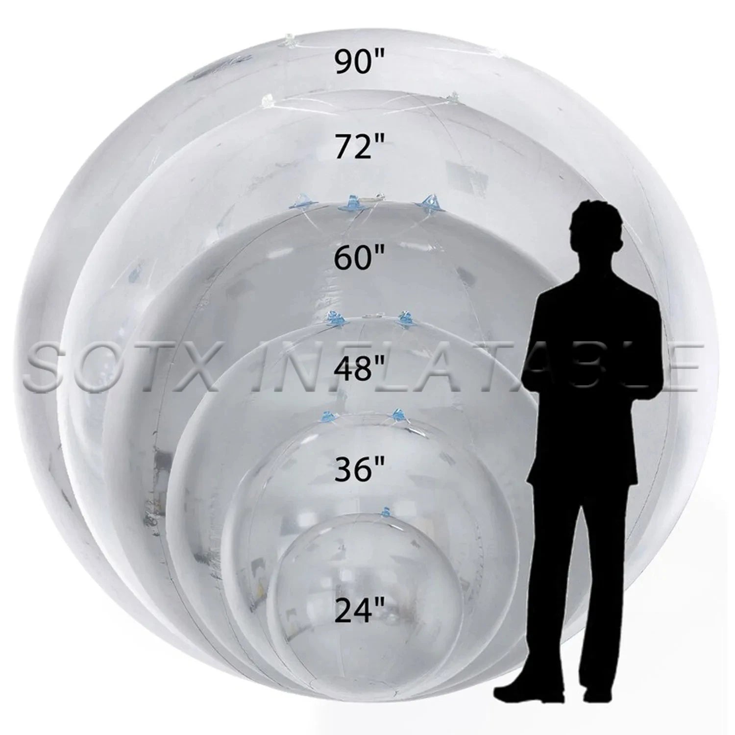 Mirror Spheres Dazzling Silvery Inflatable Mirror Ball Giant Outdoor For Disco Party Decoration 0.5&1meter Inflatable