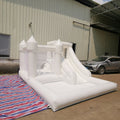 Pool And Slide For fun 3 In 1 green White pink Inflatable Bounce Castle Jumper Bouncer Jumping House Combo With Balls