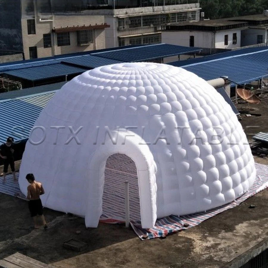 Events Party Advertising 2023 Hot Sale 8m Diameter or Custom Giant Inflatable Dome Tent Igloo Marquee with Free Air Blower For