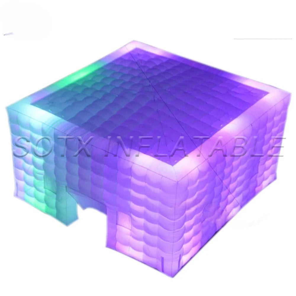 2024 New Arriver 8x8x4m White Inflatable Cube Tent Cubic Marquee House Square Party Wedding Cinema Building Customized For Usa