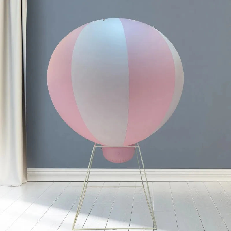PVC Inflatable Hot Air Balloon 3ft/5ft Inflatable Strips Balloon with Stand for Advertising Events Birthday Party Decor