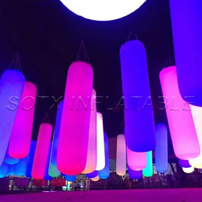 Toy for Advertising Party 1pc 5ft Inflatable Lighting Pillar Column PVC Tapping Touch Tube Pat To Change Color Interactive