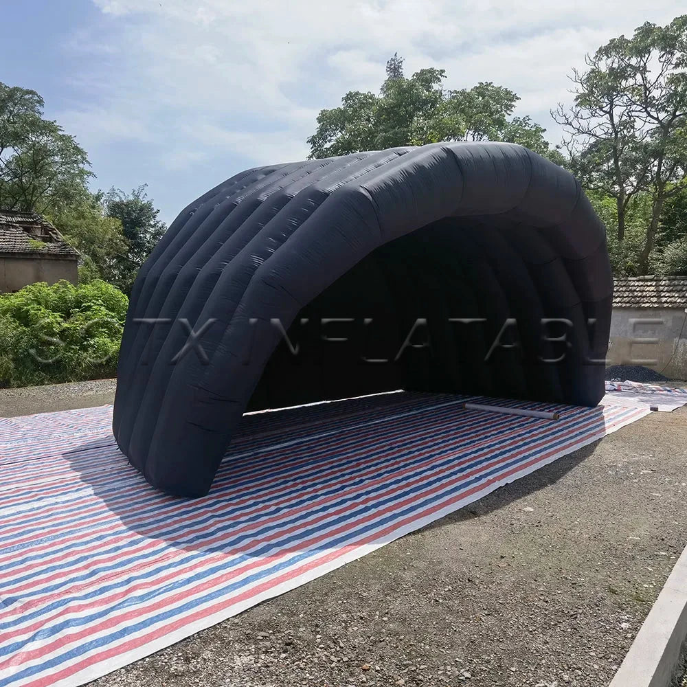 tents with blower high quality black and white inflatable stage cover tent Inflatable advertising tent outdoor blow up events